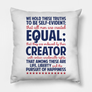 The Declaration of Independence Pillow
