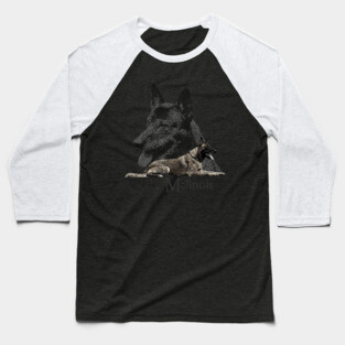 Malinois  - Belgian shepherd - Mechelaar Baseball T-Shirt