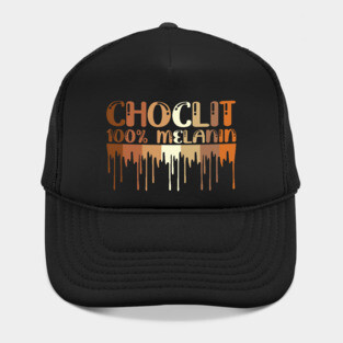 Choclit, 100% Melanin, Black Woman, Black Man Hat