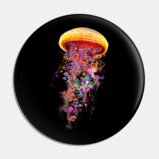 Jellyfish World Pin