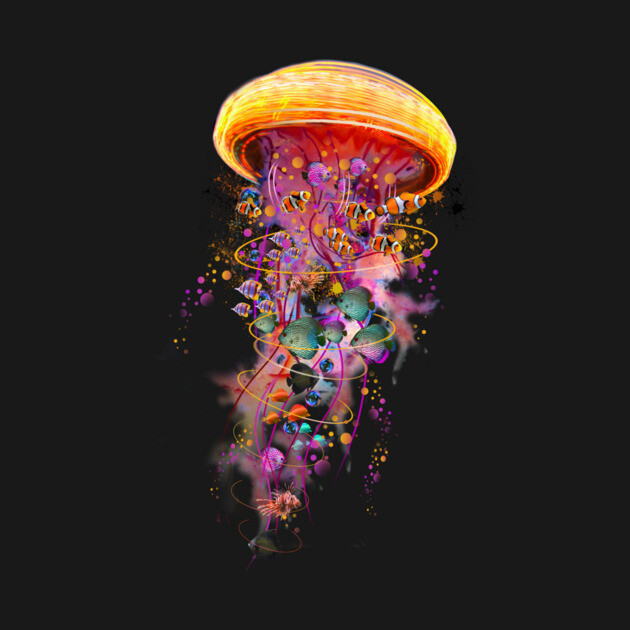 Jellyfish World by DavidLoblaw