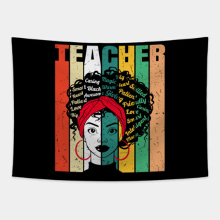 Black Teacher, Mothers Day, Black Girl Magic Tapestry