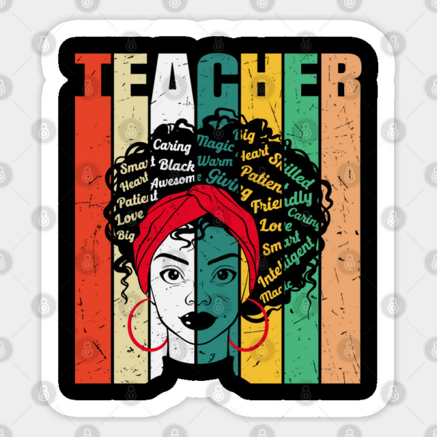 Black Teacher, Mothers Day, Black Girl Magic Sticker by UrbanLifeApparel