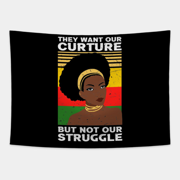 They want our Culture but not our struggle, african american, Black Lives Matter Tapestry by UrbanLifeApparel