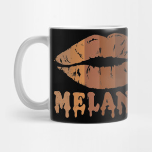Drippin Melanin, Black LIps, Black woman, Black Queen, Melanin Queen, african american, Black Lives Matter Mug