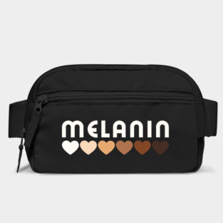 Melanin, hearts, afro, black woman, African American, Black Girl Magic Bag