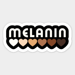Melanin, hearts, afro, black woman, African American, Black Girl Magic Magnet