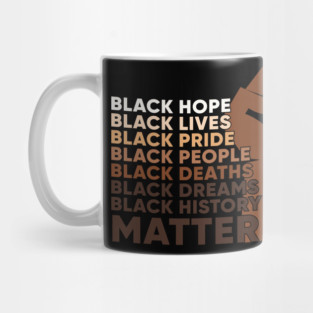 Black Lives, Hopes, Pride, People, Dreams, History, Black history, Black lives matter Mug