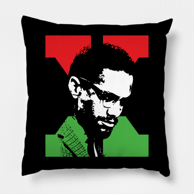 Malcolm X, Black Lives Matter, Black History Pillow by UrbanLifeApparel