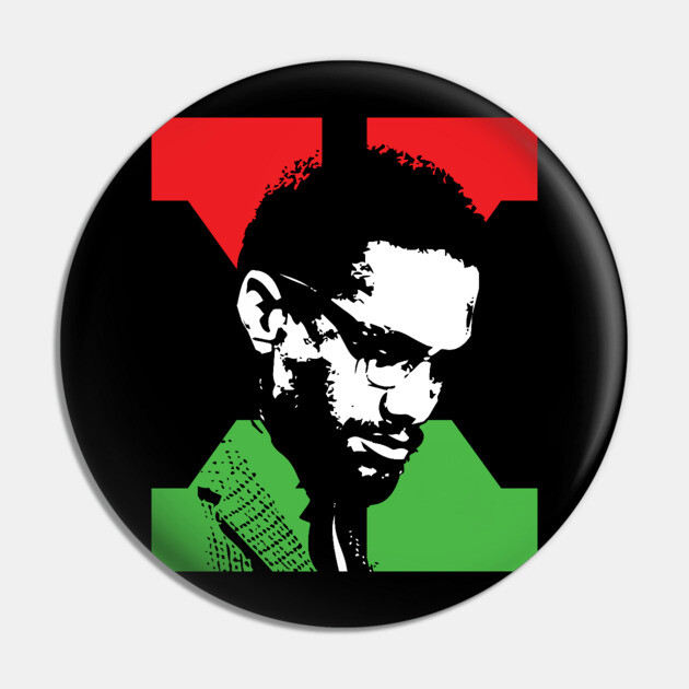 Malcolm X, Black Lives Matter, Black History Pin by UrbanLifeApparel
