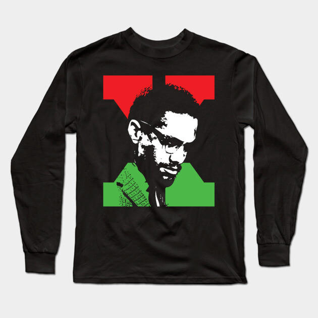 Malcolm X, Black Lives Matter, Black History Long Sleeve T-Shirt by UrbanLifeApparel