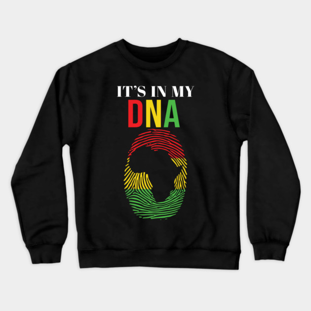 It's in my DNA, African American, Black Lives Matter Crewneck Sweatshirt by UrbanLifeApparel