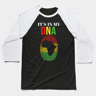 It's in my DNA, African American, Black Lives Matter Baseball T-Shirt
