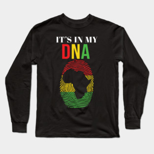 It's in my DNA, African American, Black Lives Matter Long Sleeve T-Shirt