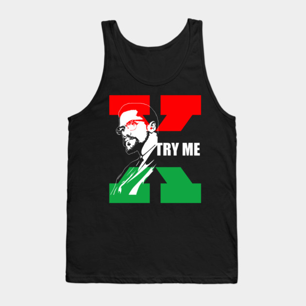 Malcolm X, Black Lives Matter, African American, Black Girl Magic Tank Top by UrbanLifeApparel