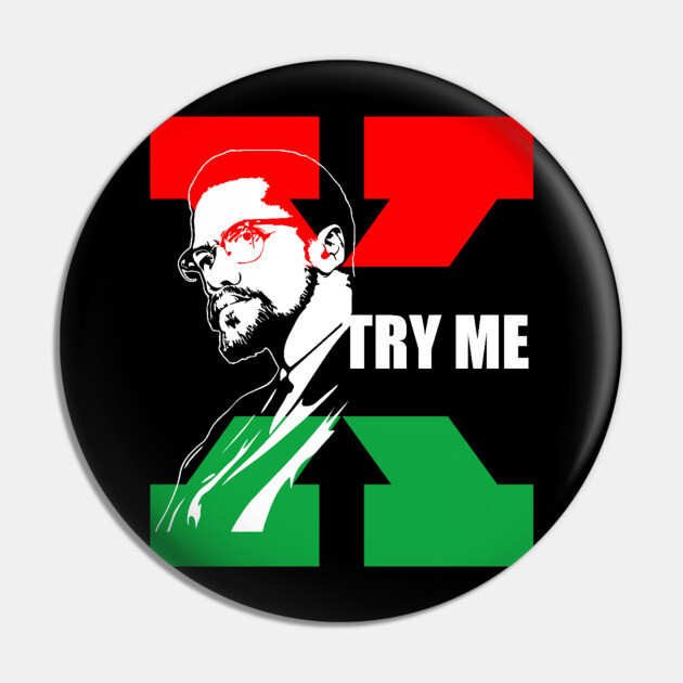 Malcolm X, Black Lives Matter, African American, Black Girl Magic Pin by UrbanLifeApparel