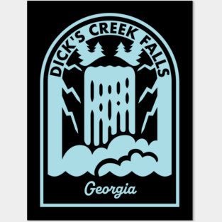 Dicks Creek Falls Georgia Posters and Art