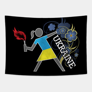 Ukrainian Molotov Girls Tapestry