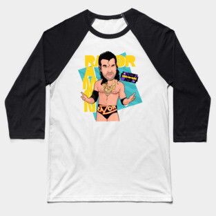Razor Ramon Scott Hall Wrestling Legend Baseball T-Shirt