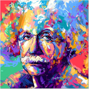 Albert Einstein Science Posters and Art