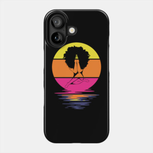 Praying Afro Girl, Black woman, Natural Hair, Black Queen Phone Case