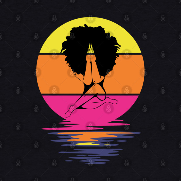 Praying Afro Girl, Black woman, Natural Hair, Black Queen by UrbanLifeApparel