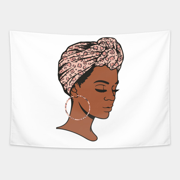 Black Woman, Natural hair, Black girl, Black woman Tapestry by UrbanLifeApparel