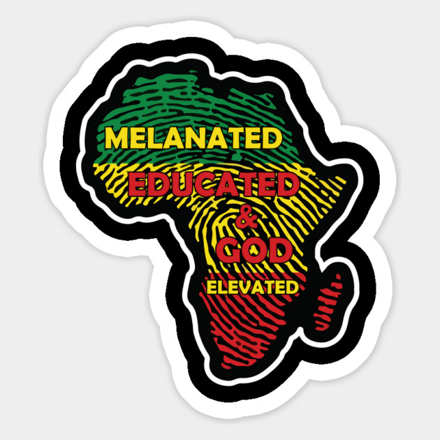 Melaninated, Educated and God Elevated, Educated Black, HBCU, Black Lives Matter Magnet by UrbanLifeApparel