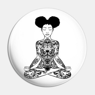 Black Woman, Meditation, Black Women, Afro Puff, Black Hair, Natural Hair Pin