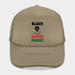 Black Nurse Magic, Nurse, Black Women, Afro Puff, Black Hair, Natural Hair Hat