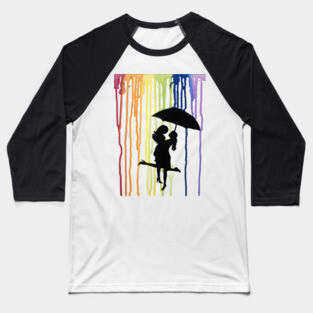 Kissing in the Rain Baseball T-Shirt