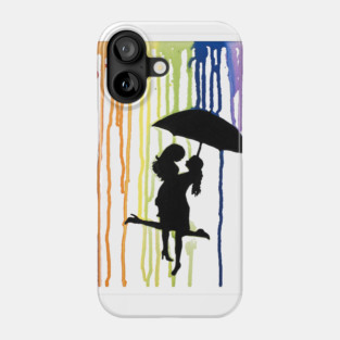 Kissing in the Rain Phone Case