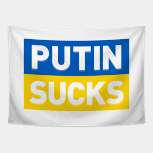PUTIN SUCKS Tapestry