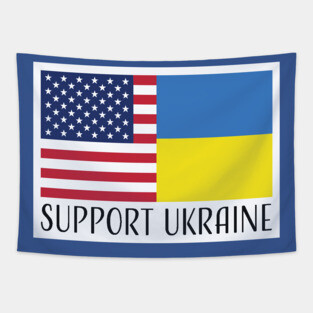 Support Ukraine - USA Tapestry