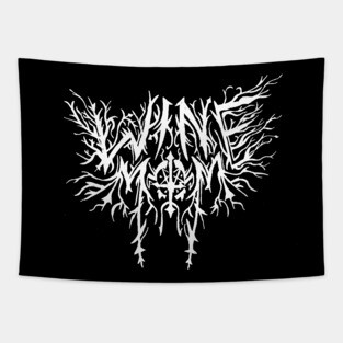 Death Metal Wine Mom Tapestry