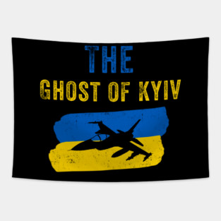 I Support Ukraine Shirt Pray For Ukraine The Ghost of Kyiv Tapestry