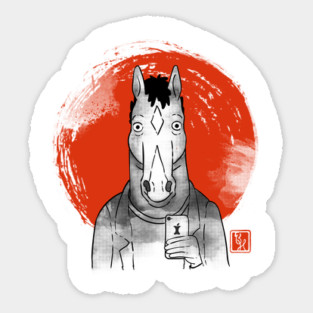 BoJack Sumi-E Sticker