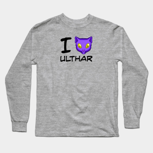 I Cat Ulthar - cute? Long Sleeve T-Shirt by gofenris