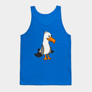 Cute Seagull Cartoon Tank Top