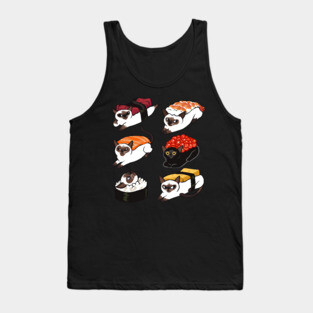 Sushi Siamese Cat Tank Top