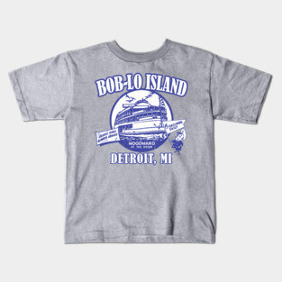 Boblo Island, Detroit MI (vintage distressed look) Kids T-Shirt