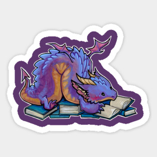 Library dragon Sticker