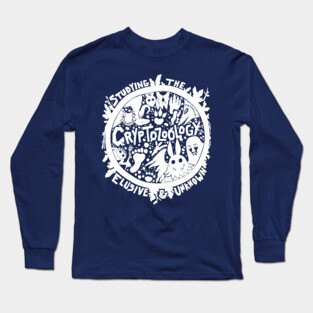 Cryptozoology Shirt Design White Long Sleeve T-Shirt