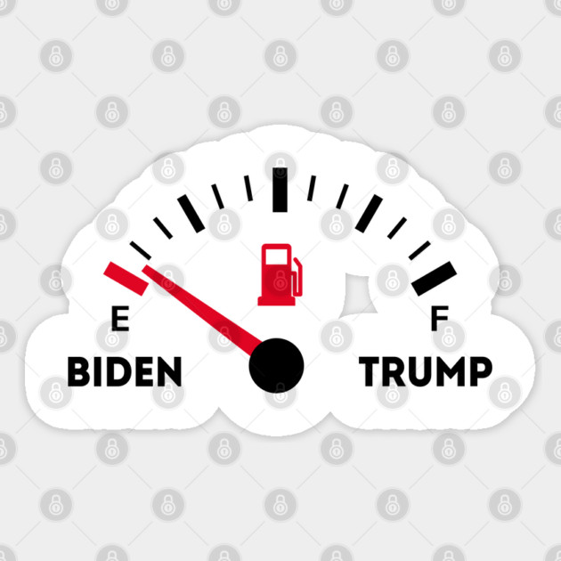 Funny Pro Trump 2024 Make Gas Prices Great Again Gas Prices Higher Anti Biden Sticker by Tshirtiz