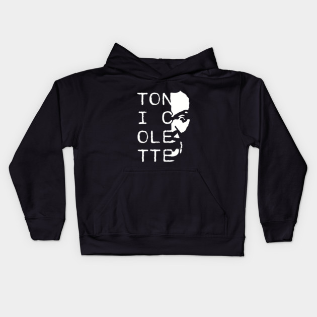 Toni Colette is Metal as Hell Kids Hoodie by The Adult Nerd