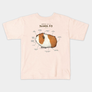 Anatomy of a Guinea Pig Kids T-Shirt
