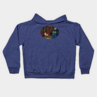 A TARDIS at Gravity Falls Kids Hoodie
