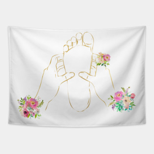 Foot Reflexology Massage Tapestry