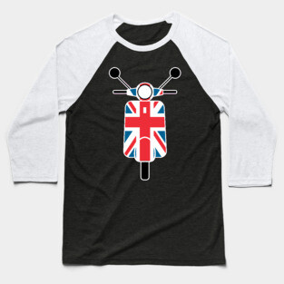 Brit Scooter Baseball T-Shirt