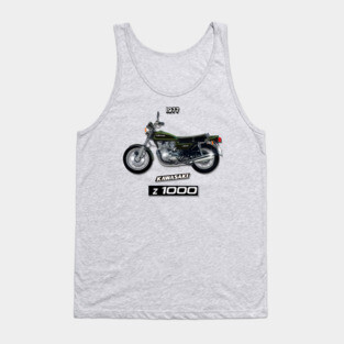 The Sublime 1977 Kawasaki Z 1000 Motorcycle by MotorManiac Tank Top